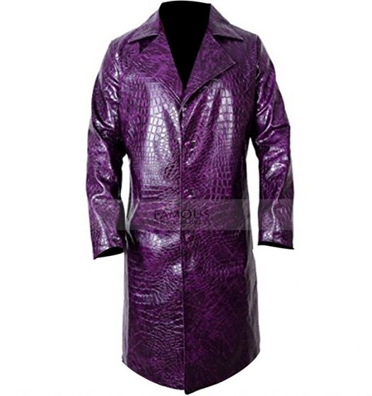 my portfolio: Jared Leto Suicide Squad Joker Crocodile Purple Coat