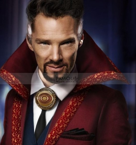 my portfolio: Benedict Cumberbatch Doctor Strange Wool Red Coat